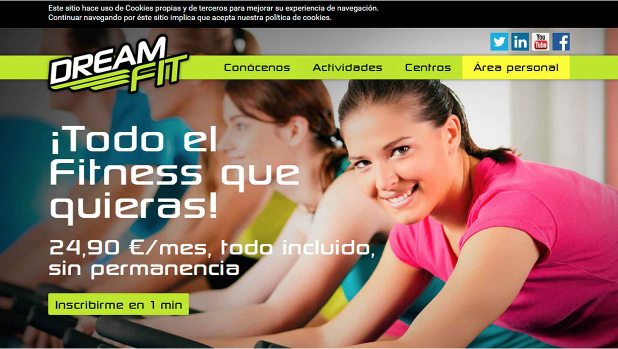 Landing page atractiva